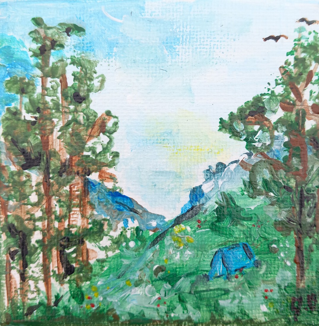 kamperen in de bergen