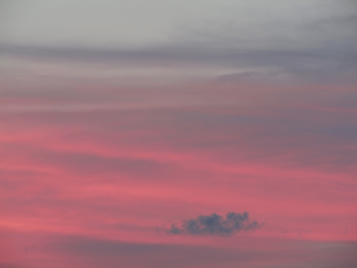 Gekleurde lucht bij zonsondergang