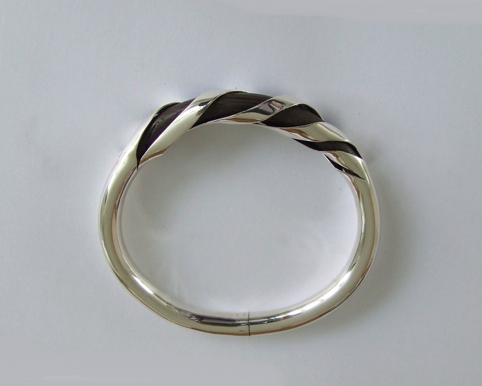 zilveren armband: driebanden