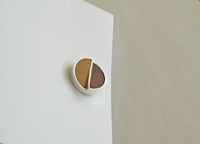 zilveren manchetknopen: coromandel/beuk