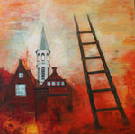 Diverse schilderijen met gebouwen