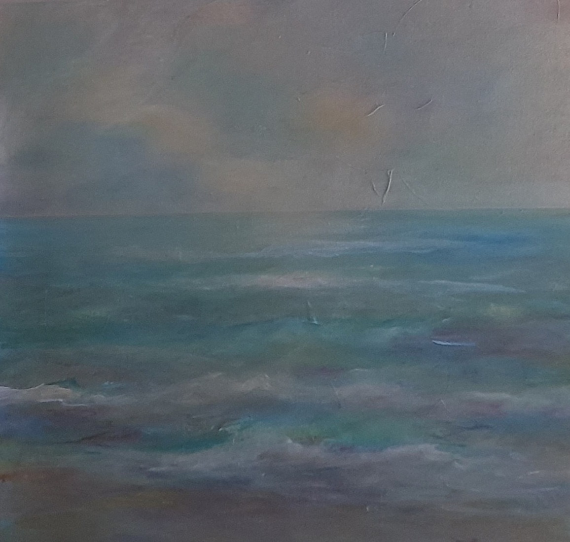 Dans van kleuren op de zee