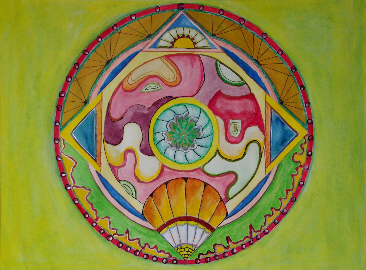 Mandala met luchtballon