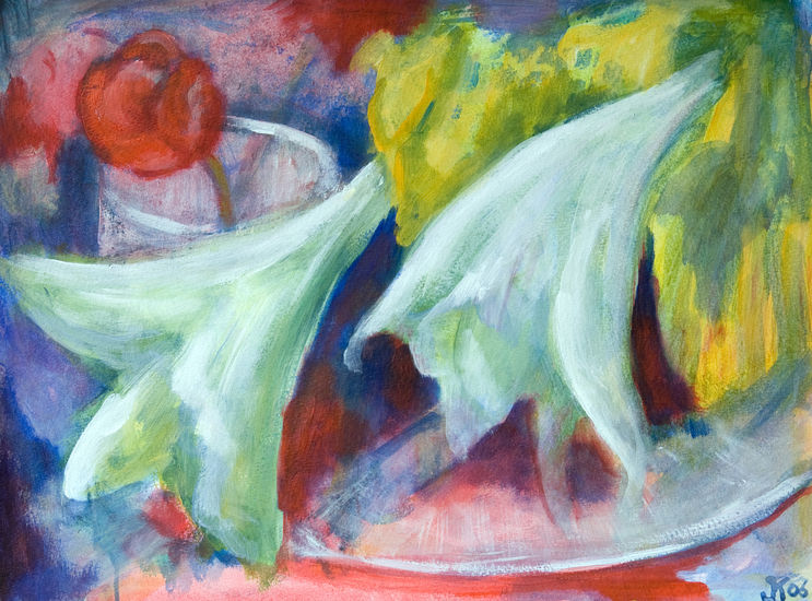 stilleven met lelies