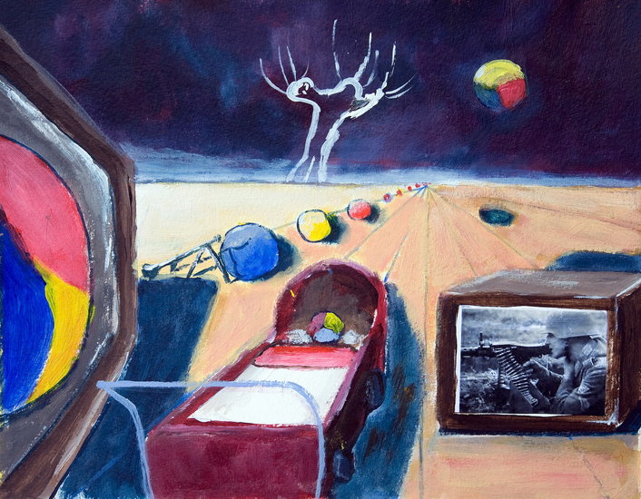 studie voor DIE Middag in 1944