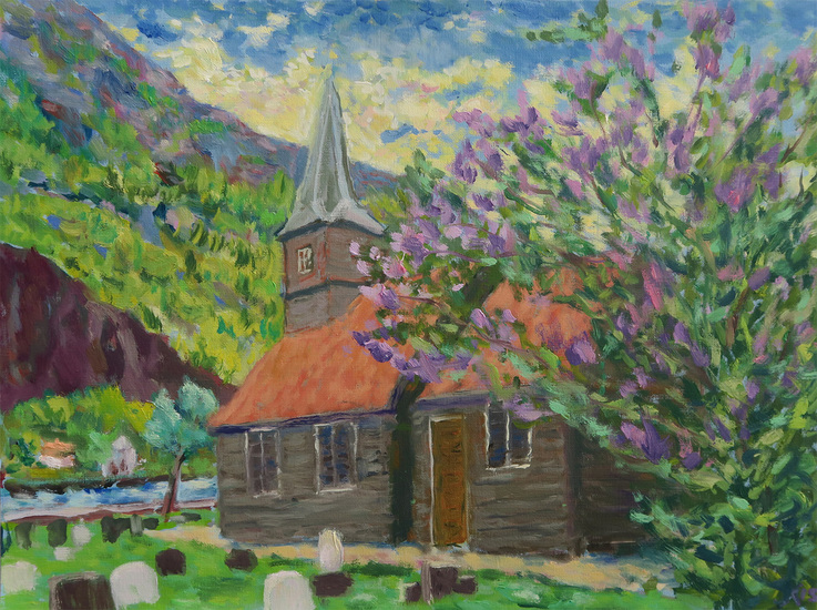 Flåm kyrkje. Noorwegen, Flåm