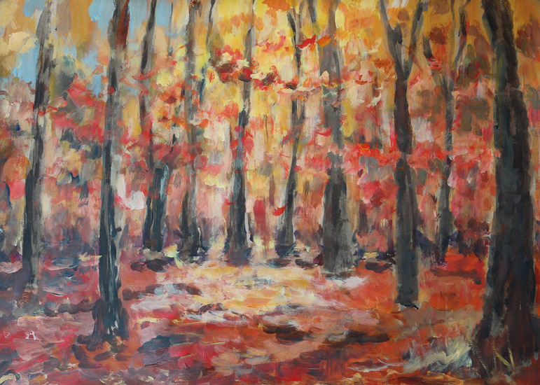 Herfstbos bij Gortel