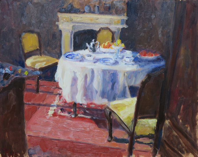 Interieur met palet.