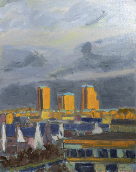 Zonsondergang. Vathorst