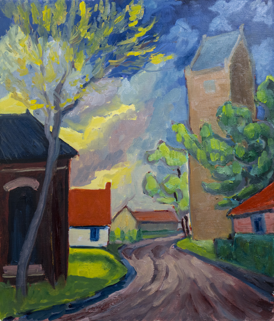 De Torenstraat na de regen