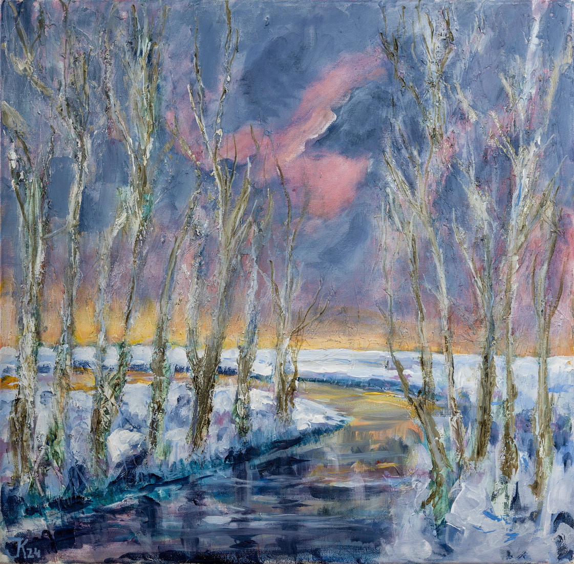 Winter in de polder