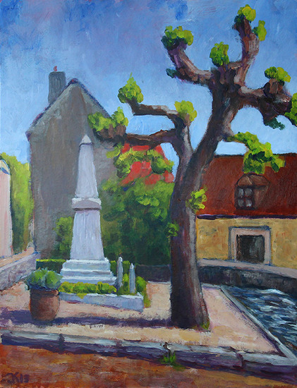 Vougeot. Bourgogne monument 1e wereldoorlog