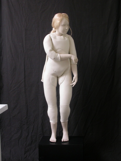 figure in white