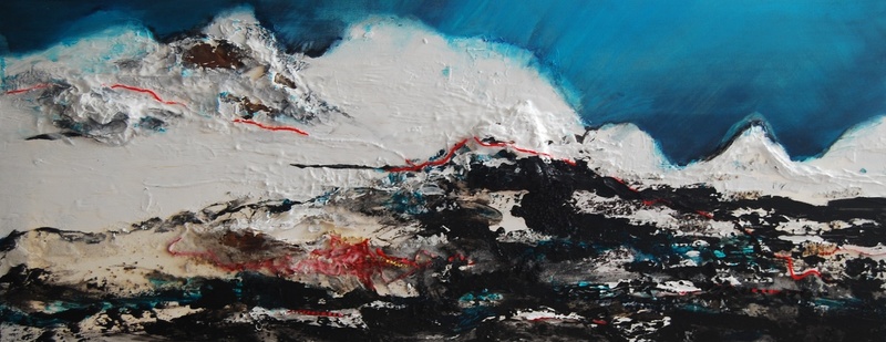 Landschap met rode draad 3