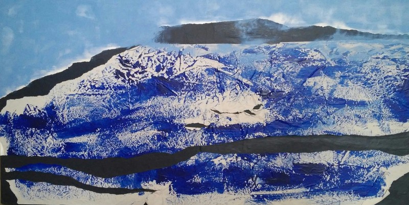 Papieren landschap 1