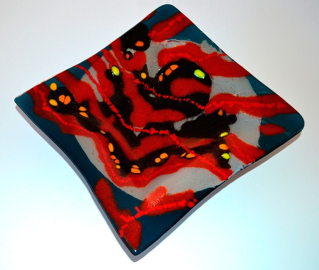 blue and red reflexions