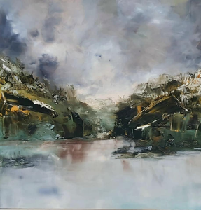 Figuratieve voorstellingen in olieverf gemaakt met hoofdzakelijk paletmesje,