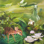 Made with oil paint.