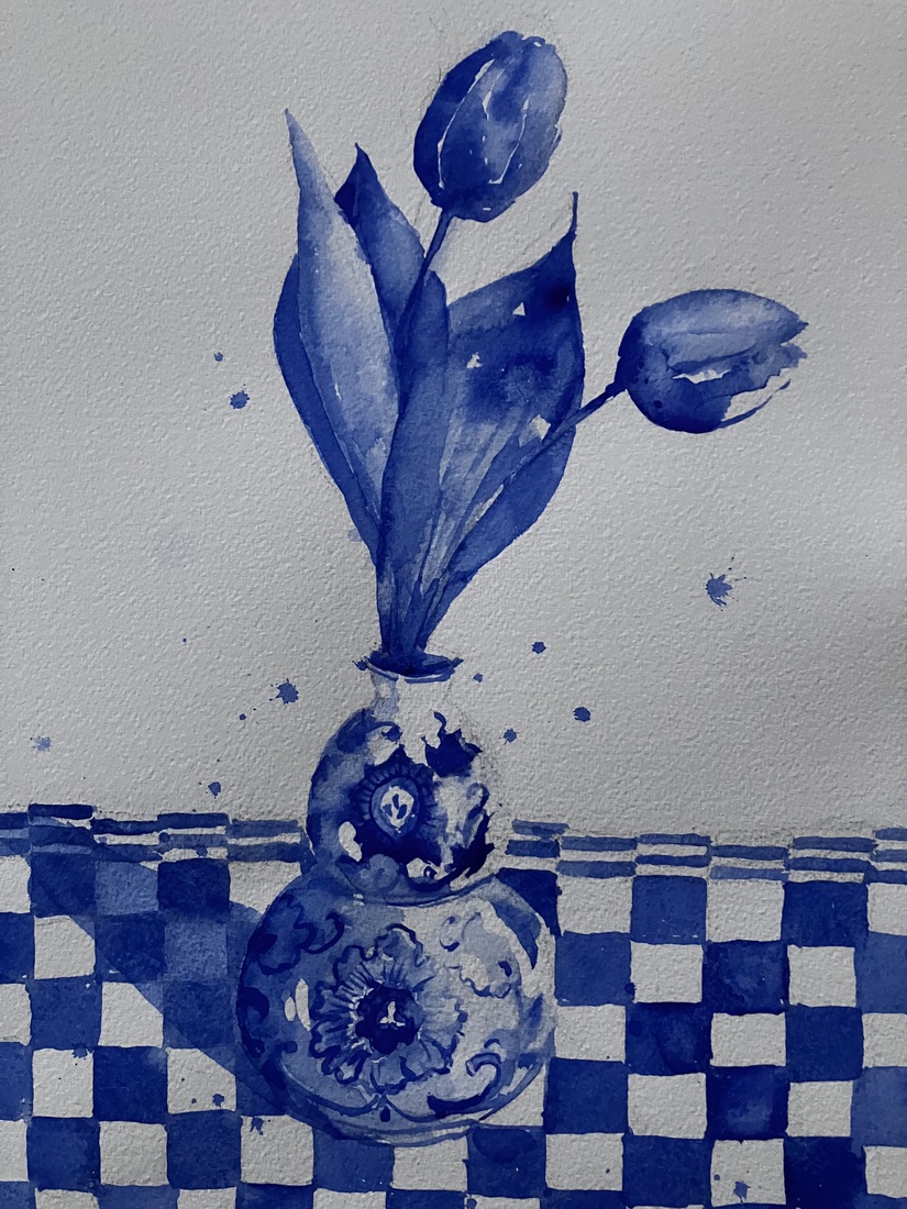 Diepgeworteld in blauw 1