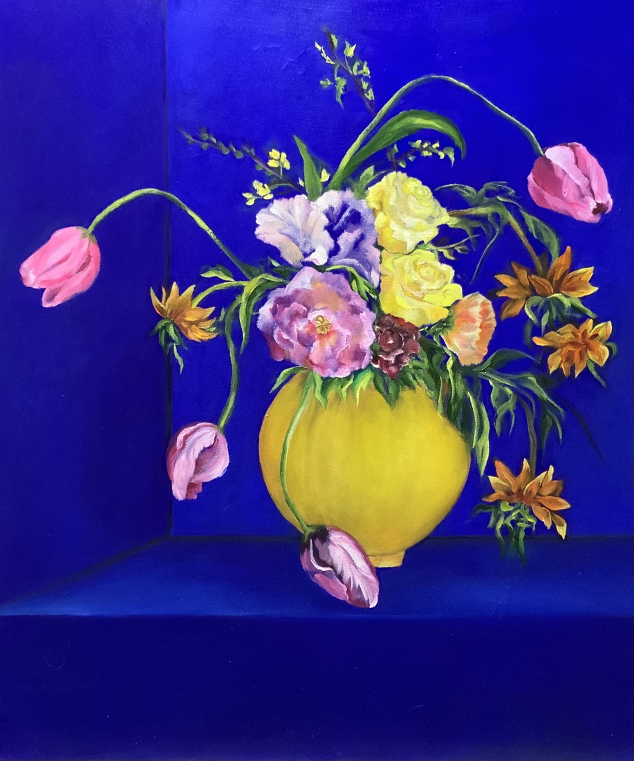 still life with various flowers 