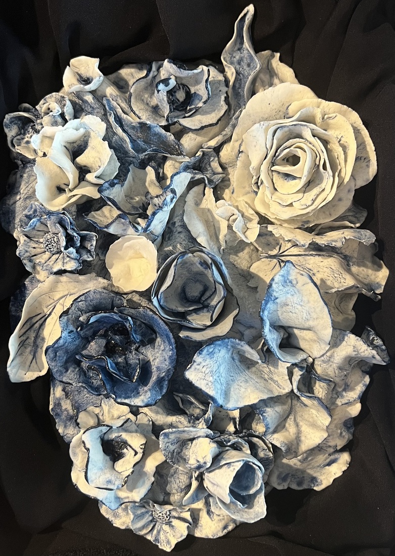 3D Flower Wall Art ‘porselein’ 03