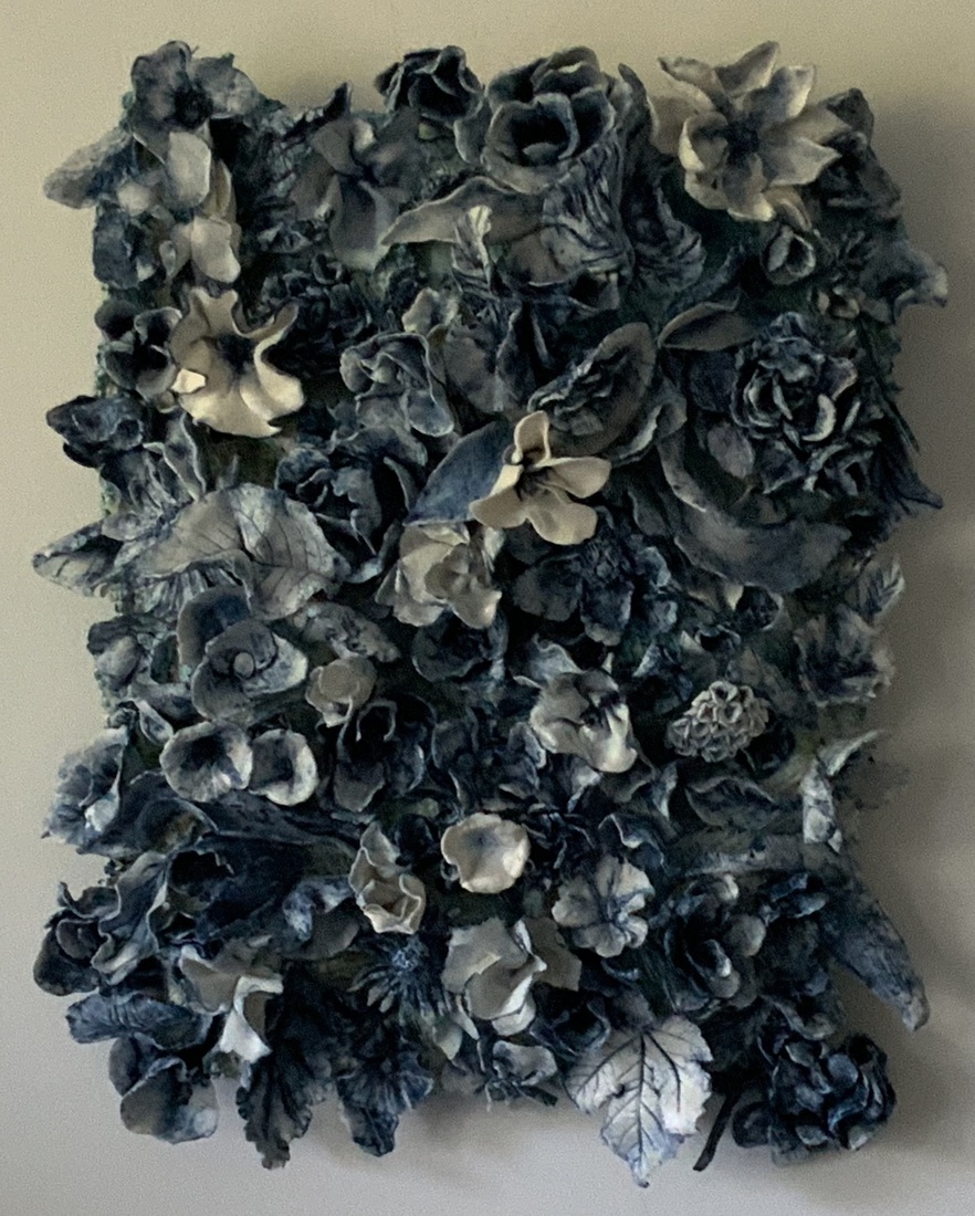 3D happy flowers in  keramiek 05