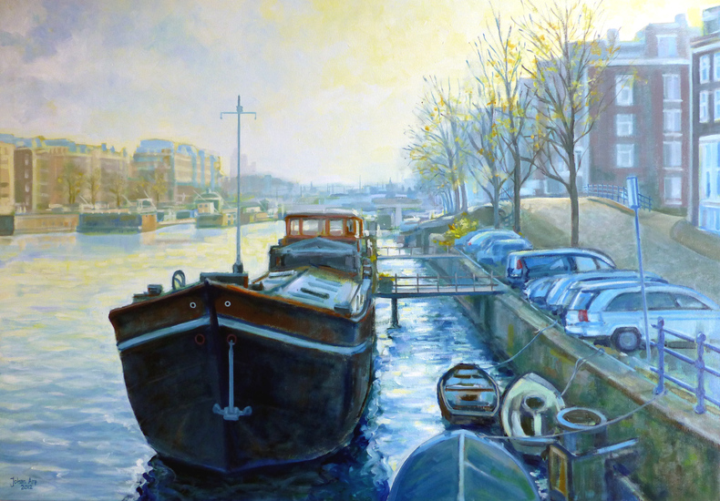 Gezicht op de Amstelschutsluis