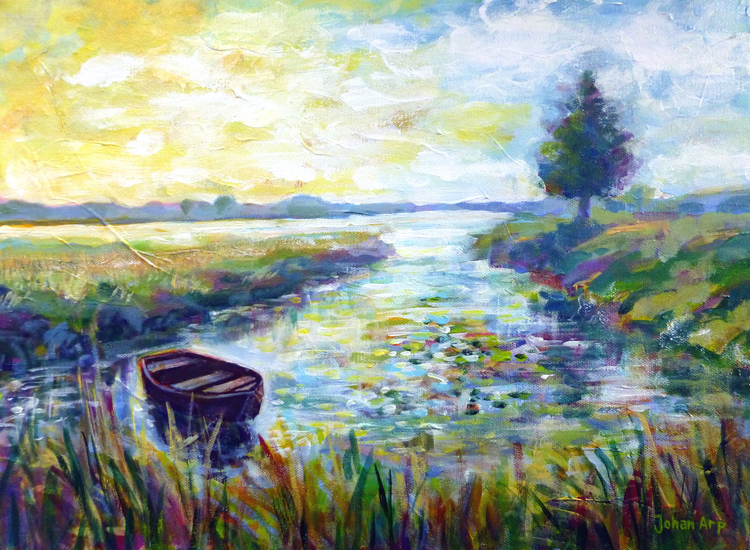 Maasoever bij het veer Blitterswijck