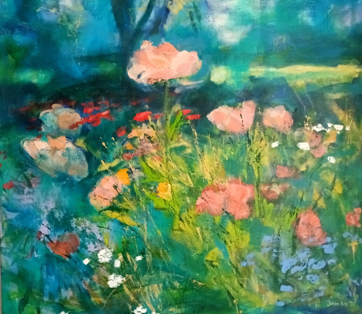 Bloemen aan de bosrand