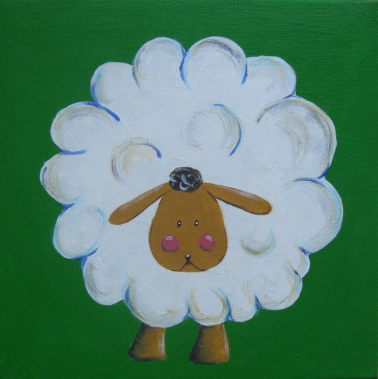 Schaapje in 't groen.