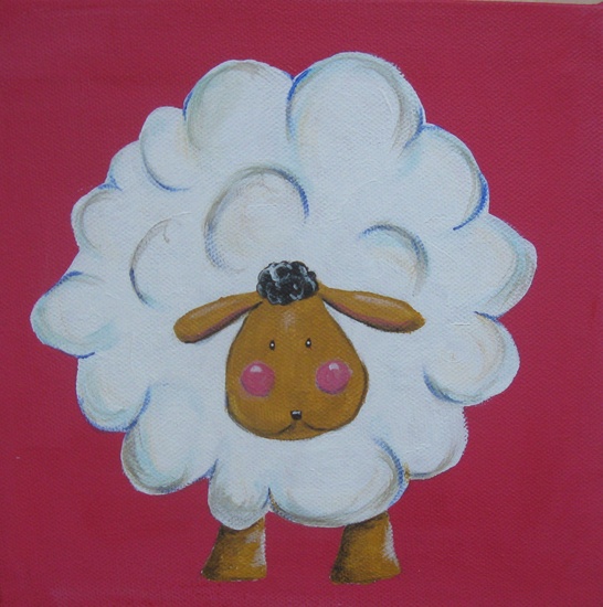 Schaapje in 't roze.