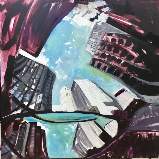 blauwe, blauwe lucht