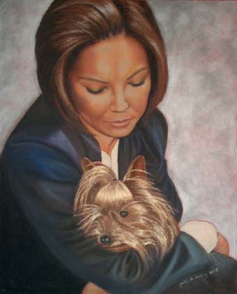 Self-Portrait with Amber