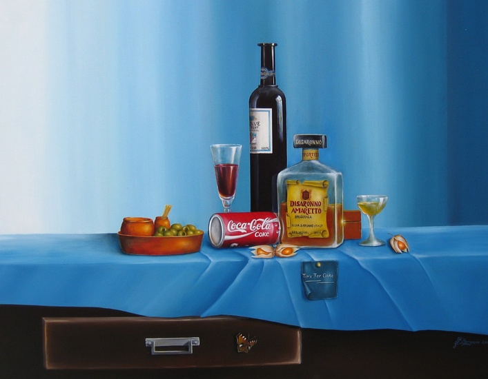 Stilleven met Coca Cola