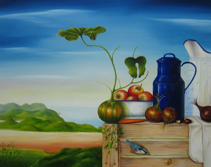 Stilleven nieuwe oogst