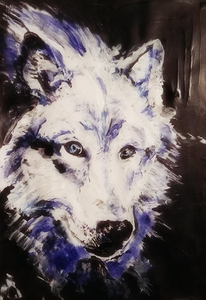 Softpastel en inkt fantasy