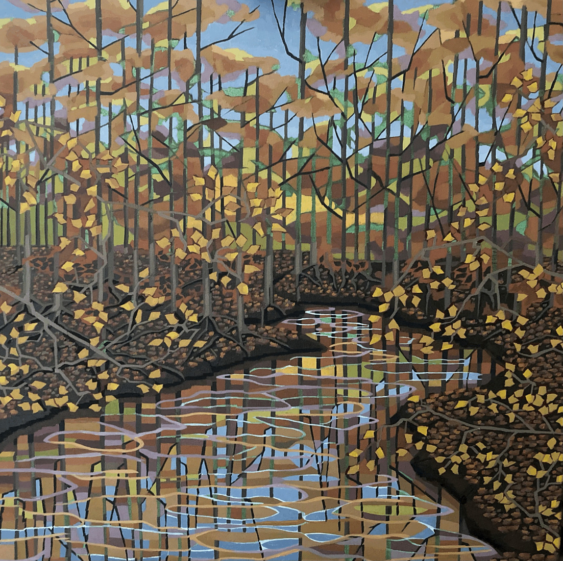 Through Autumn Leaves