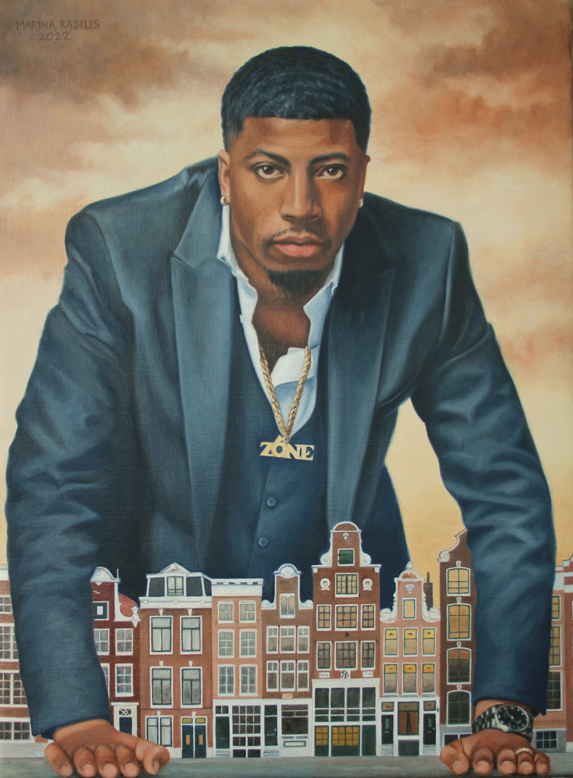 Portret van een rapper
