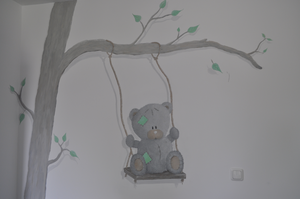 Muurschilderingen met acrylverf naar eigen ontwerp