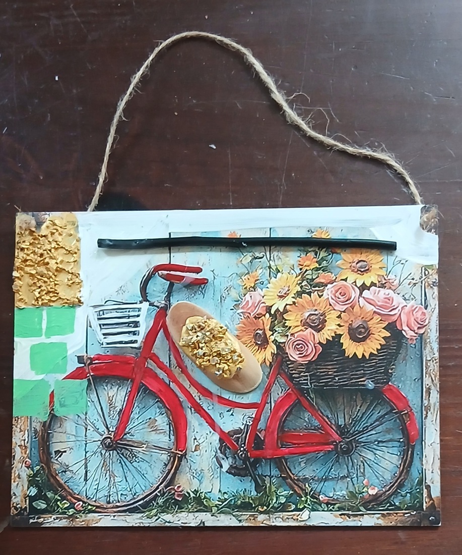 Fiets vol bloemen