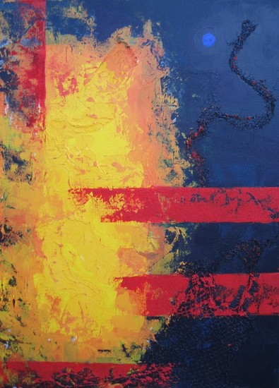 blauwe planeet in het heelal