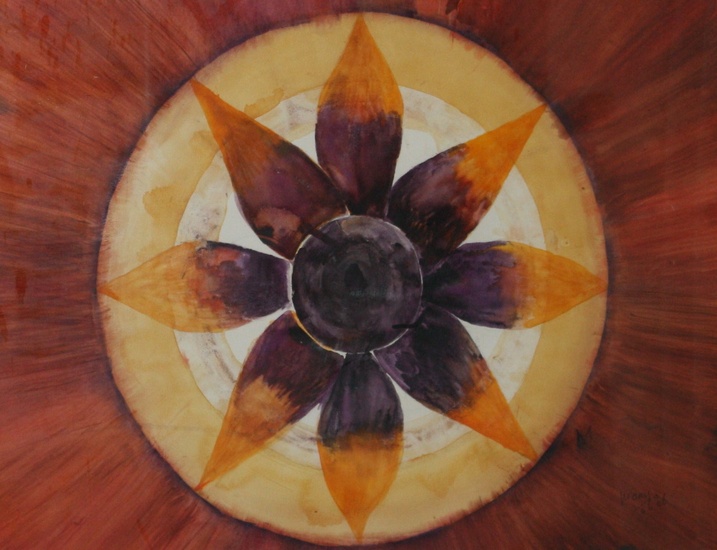 Vlammen in een cirkel