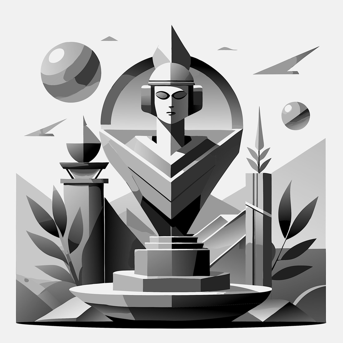 black and white drawing 06