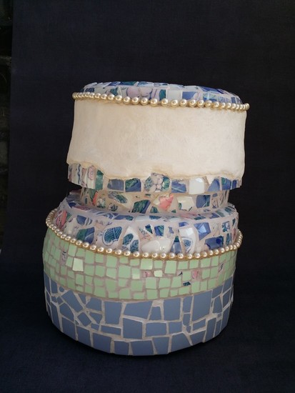 mosaic vase