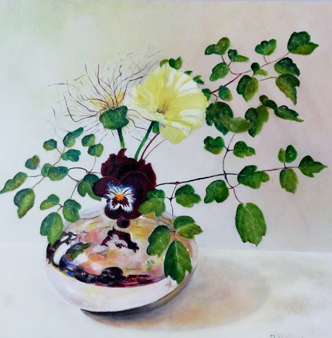 still life of small vase