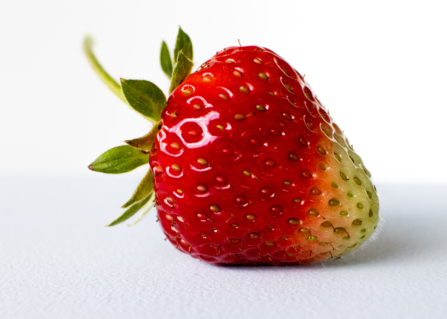 aardbei in close-up