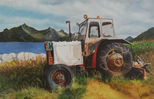 realistic representation of landscapes in oil paint