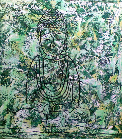 ByPeppe05 Buddha 120 x 120 cm
