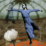 Verschillende (gescande) beelden en (digitale) foto's worden in de computer bijeengebracht, in en over elkaar geschoven en bewerkt.