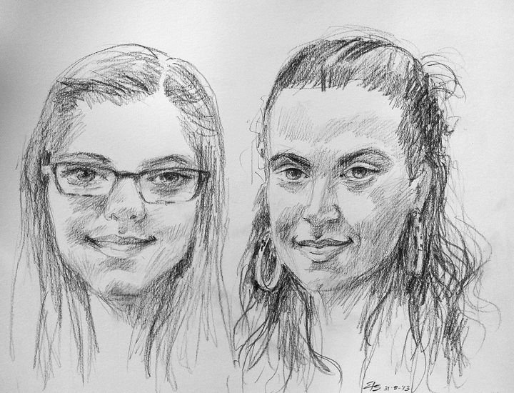portretschets 7